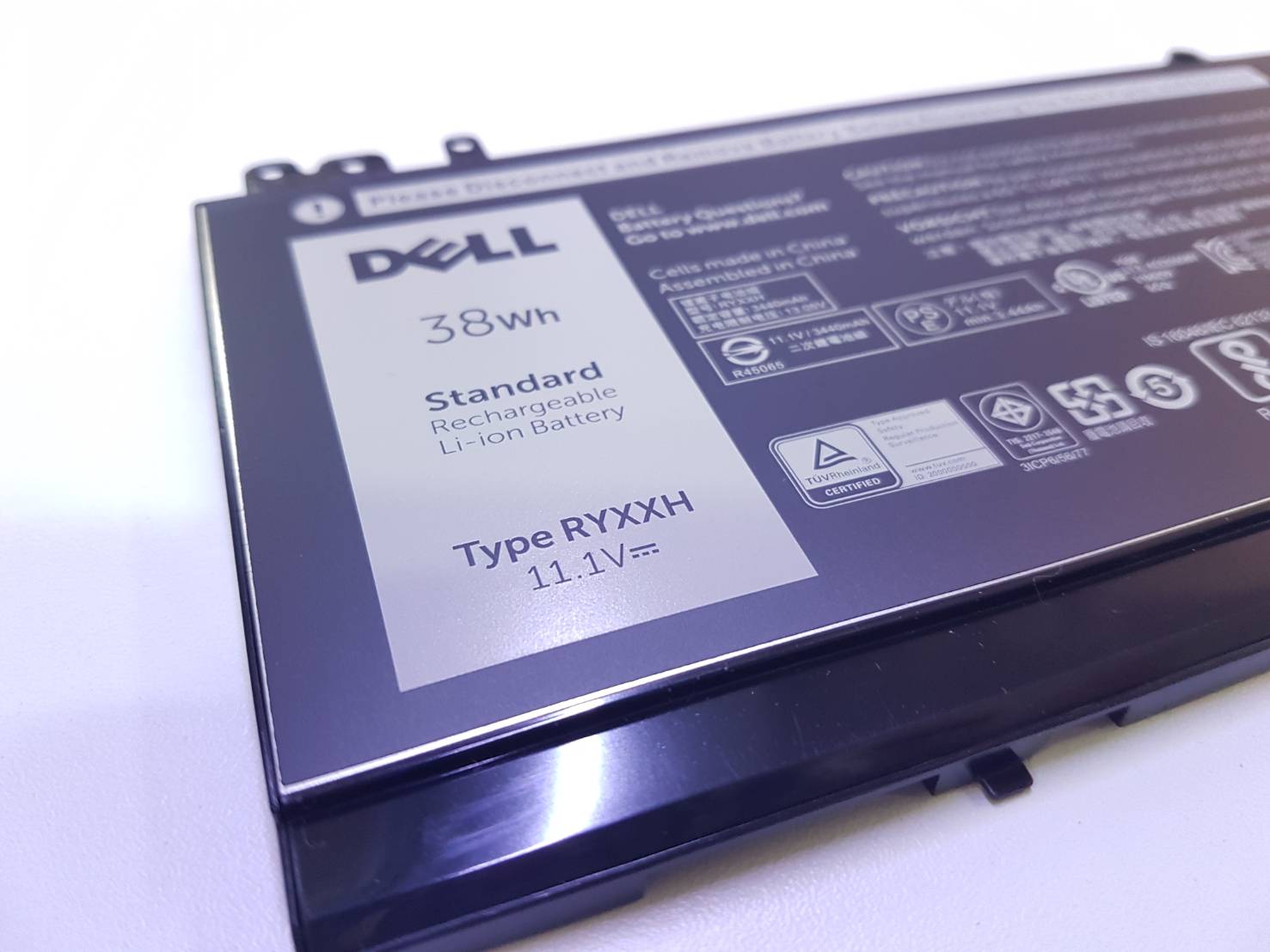 Battery Dell Latitude E5250, 3-Cell, 38Wh, แบตเตอรี่ Dell RYXXH ของแท้รับประกันศูนย์ Dell Thailand On-site Service