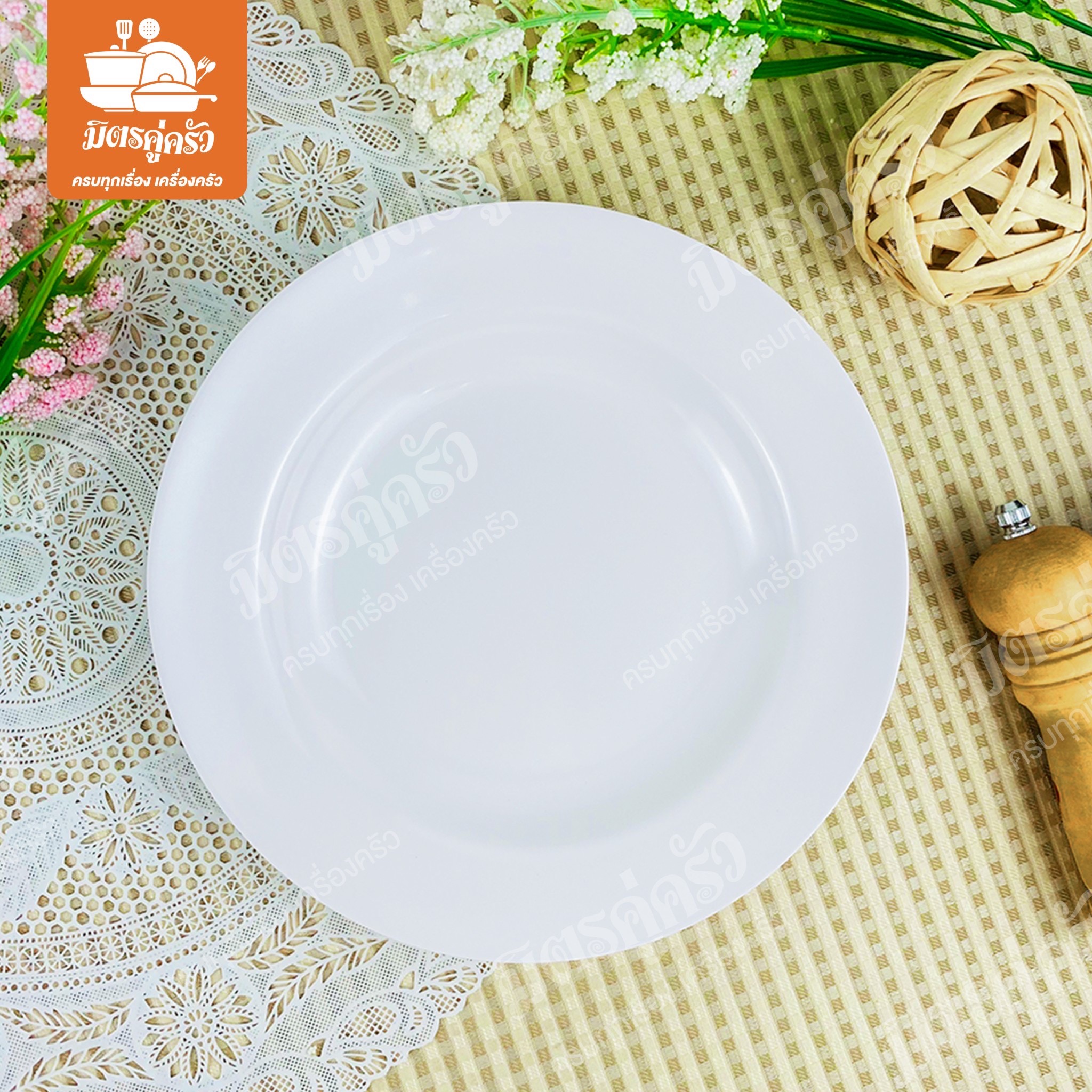 จานกลมลึก Unica P904-9 (ขนาด 9 นิ้ว)