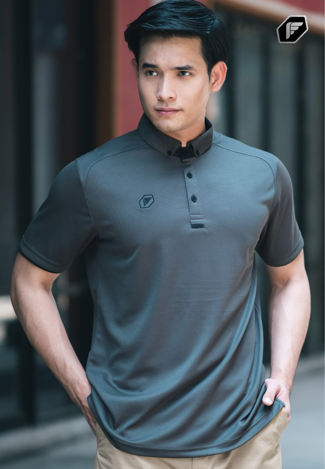 POLO SPORT Pegan 16-21053 เสื้อโปโลสปอร์ต เสื้อทีม เสื้อคอปก ยูนิฟอร์ม สีเทา