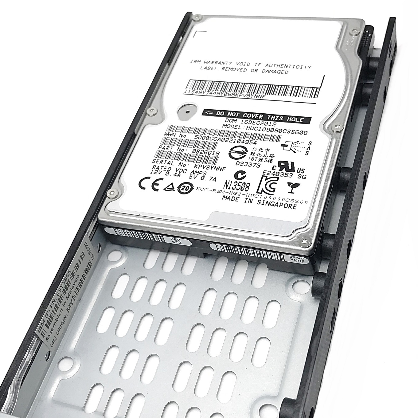 NEW, IBM 85Y6274 00Y2684 2076-3549 [TorCompTH Thailand ขาย จำหน่าย ราคา] IBM 900GB 10K SAS 6G 2.5IN HS HDD V7000 Gen1 2076-124 2076-224