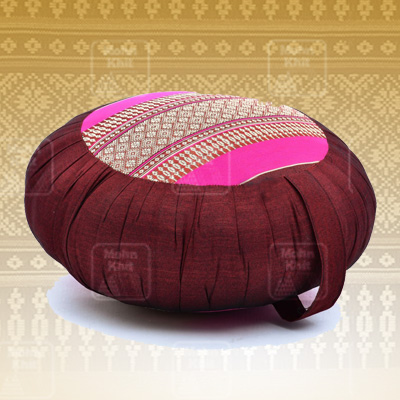 เบาะนั่งกลม เบาะโยคะ เบาะสมาธิ 40x40x20 Cm //Small wave maditation mattresses Cushions Khit Pillow Kapok100%