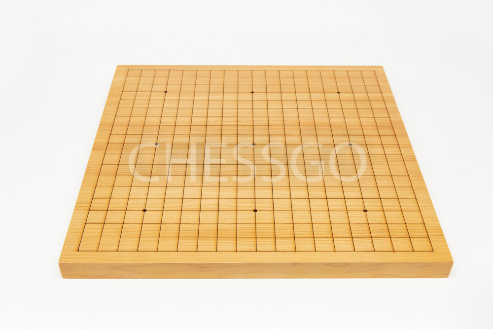 ชุดหมากล้อมไม้Torreya19เส้น(กระดาน3cm/เม็ดหินyunzi/โถไม้yellow spruce)