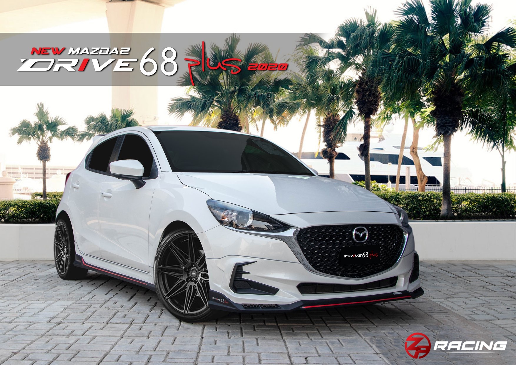 ชุดแต่ง Mazda 2 Drive68 Plus รุ่น 5 ประตู