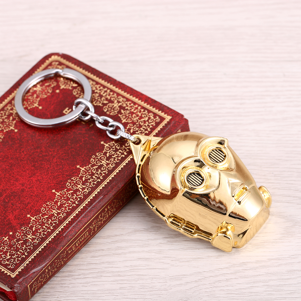 พวงกุญแจ โลหะ C-3PO Half Head - Star Wars Keychain