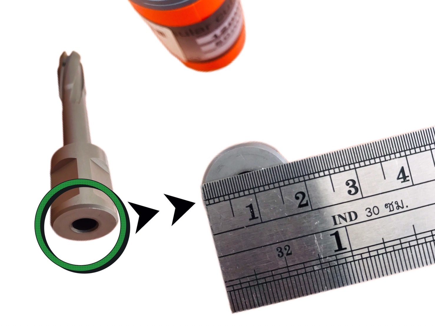 ดอกสว่านเจ็ทบอส แบบโฮลซอว์คาร์ไบสำหรับเจาะเหล็กหนา ด้วยสว่านแม่เหล็กไฟฟ้า ขนาด12*50มม. #1250