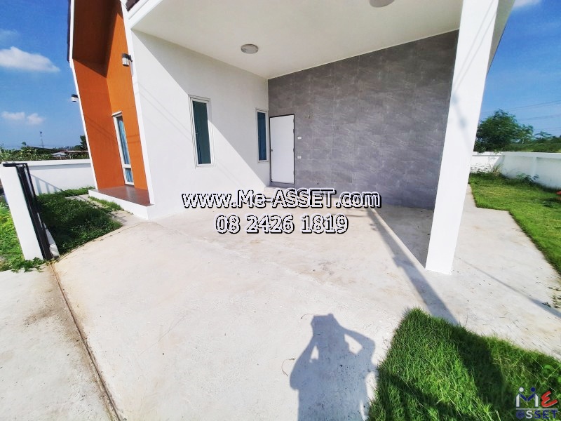 ขายบ้านเดี่ยวสไตล์นอร์ดิก ย่าน เลียบคลองชลประทาน ทุ่งบัว กำแพงแสน นครปฐม : ใกล้มหาวิทยาลัยเกษตรศาสตร์ กำแพงแสน : 1 ชั้น 54.4 ตร.วา