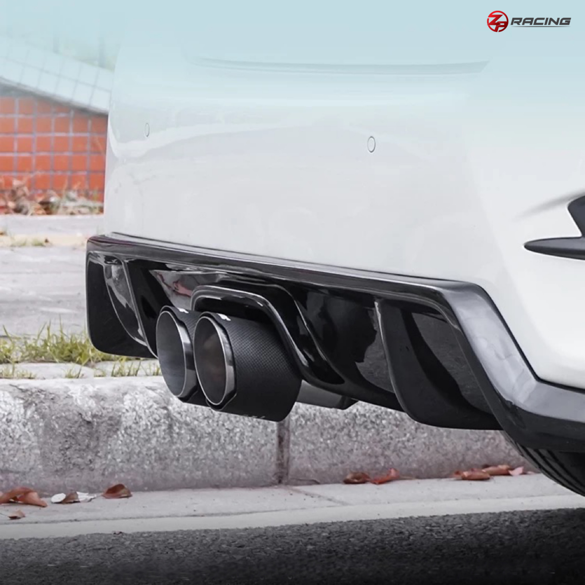 ชุดลิ้นหลัง Diffuser พร้อมท่อคู่ CIVIC FC V.5 สำหรับปี 2016-2022