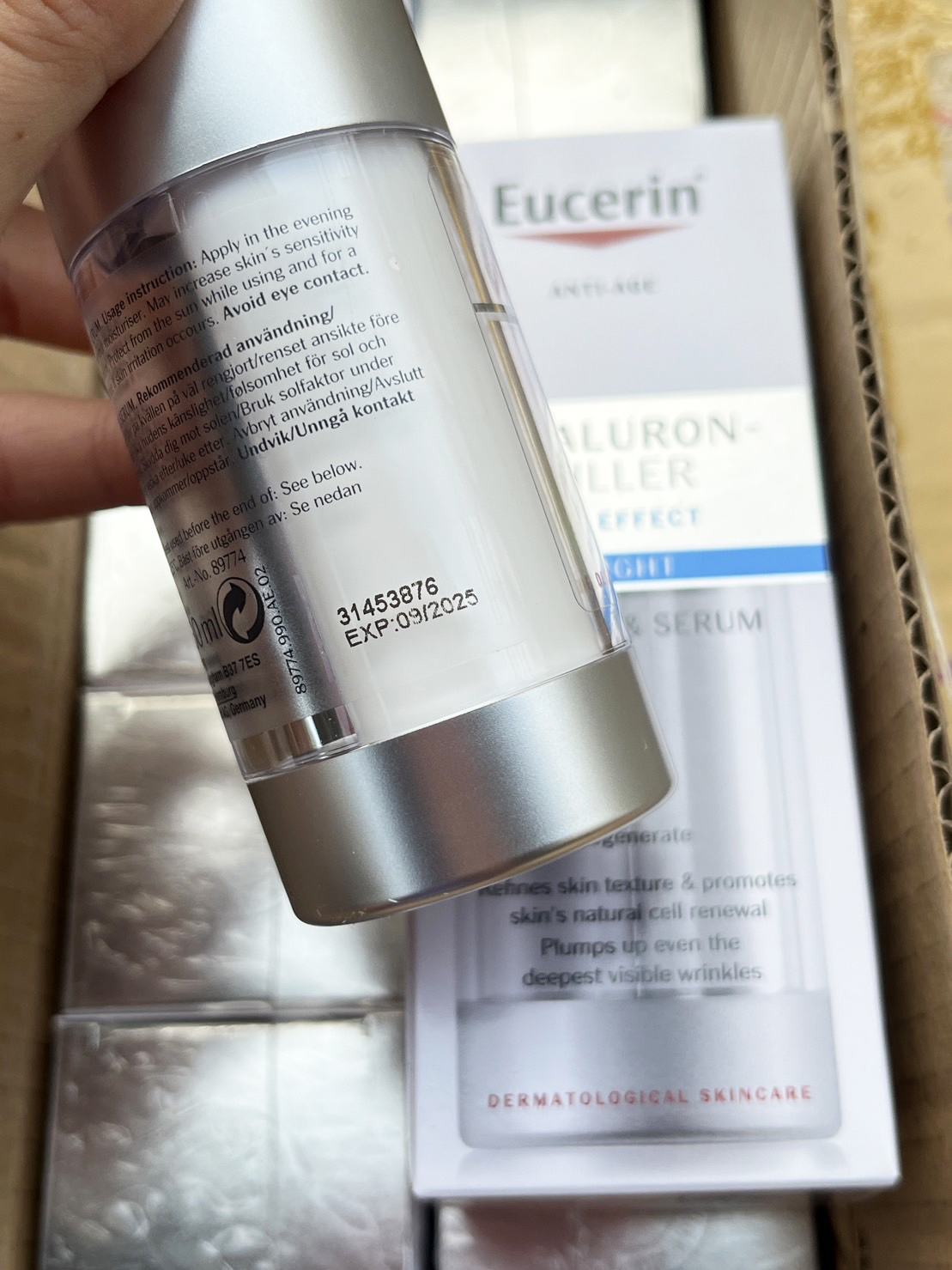 Eucerin Hyaluron - Filler 3x Effect night peeling & serum 30ml.