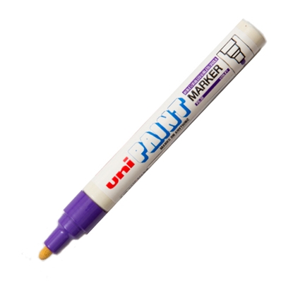 ปากกาเพ้นท์ ยูนิ รุ่น PX-20 สีม่วง