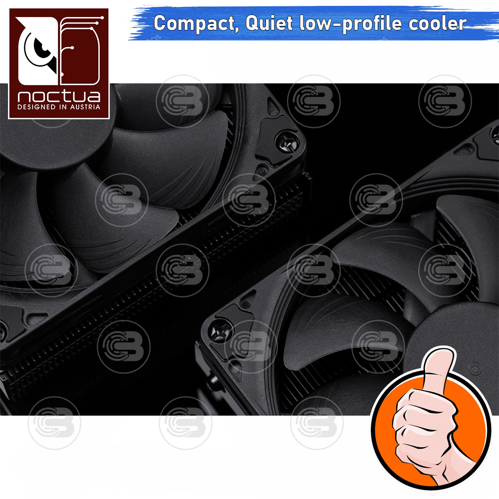 [CoolBlasterThai] Noctua NH-L9i-17xx Chromax.Black Quiet Low-porfile CPU Cooler (LGA1851/1700) ประกัน 6 ปี