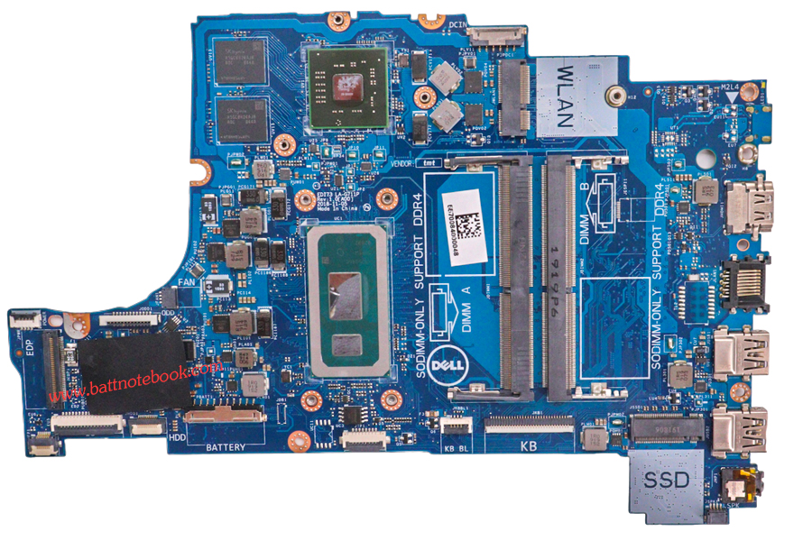 เมนบอร์ด โน๊ตบุ๊ค Dell Inspiron 3580 Core i7 อะไหล่ใหม่แท้ ราคา พิเศษ Mainboard Dell 3580 ตรงรุ่น ตรงสเปค รับประกันศูนย์ Dell Thailand