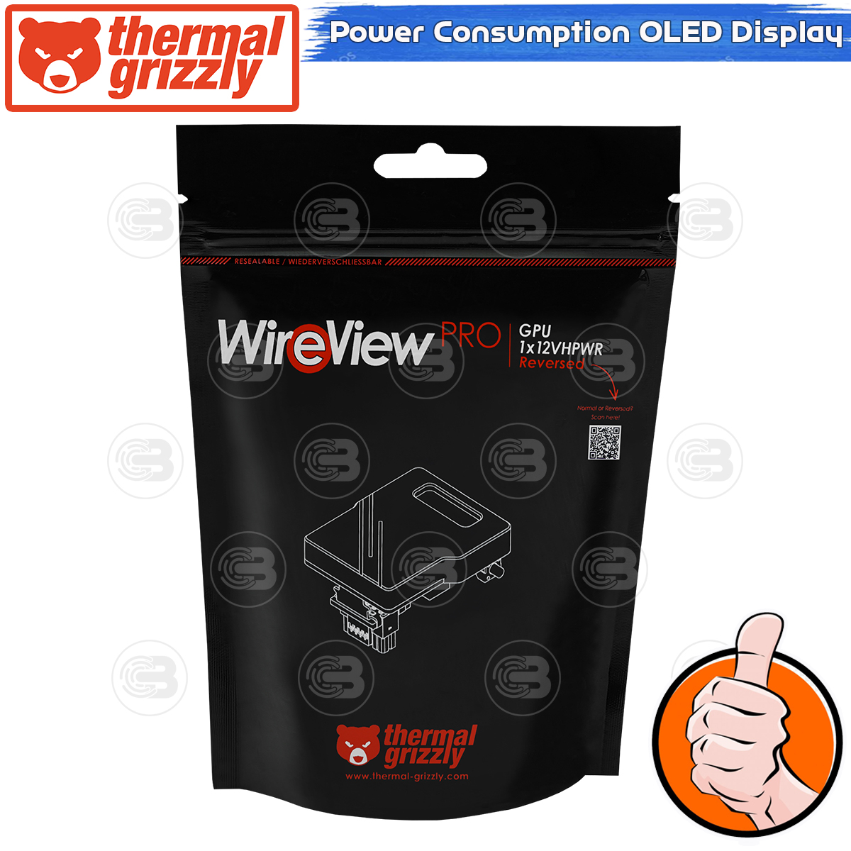 [CoolBlasterThai] Thermal Grizzly WireView GPU Pro (WV-P-H1R) 12VHPWR Reverse GPU Power Consumption OLED Display