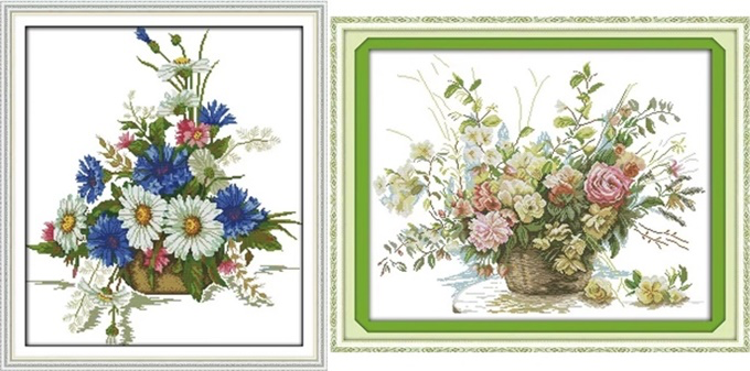 Flower basket (ไม่พิมพ์/พิมพ์ลาย)