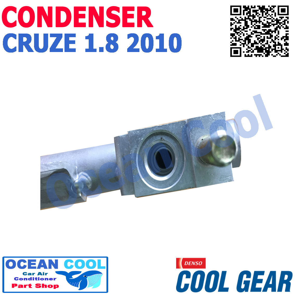 แผงแอร์ เชฟโรเลต ครู๊ซ ปี 2010 -2016 เครืองยนต์ 1.8 รหัสสินค้า DI447770-7760 COOL GEAR CD0003 Condenser chevrolet CRUZE 1.8 2010 2011 2012 2013 2014 2015 2016 แผงคอนเดนเซอร์ หรือ แผงคอยล์ร้อน อะไหล่ แอร์ รถยนต์