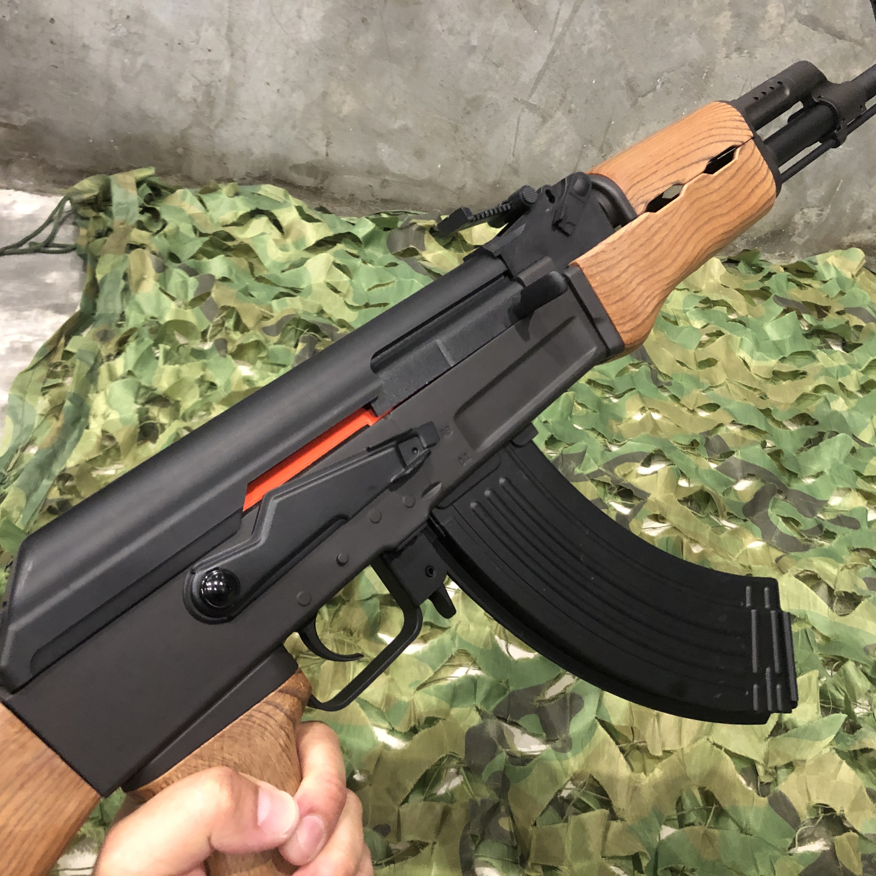 ปืนเจล ปืนเจลไฟฟ้า รุ่น AK47 (Blowback) เฟืองเหล็กยกชุด เวอร์ใหม่ 2024