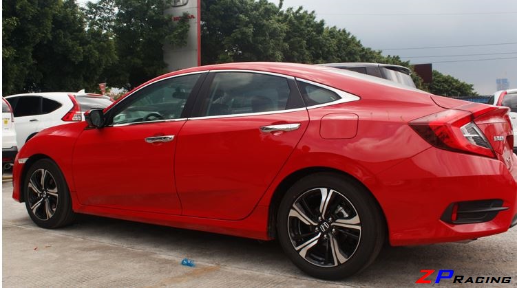 คิ้วกระจก Stainless แท้ Honda Civic FC 2016-2021