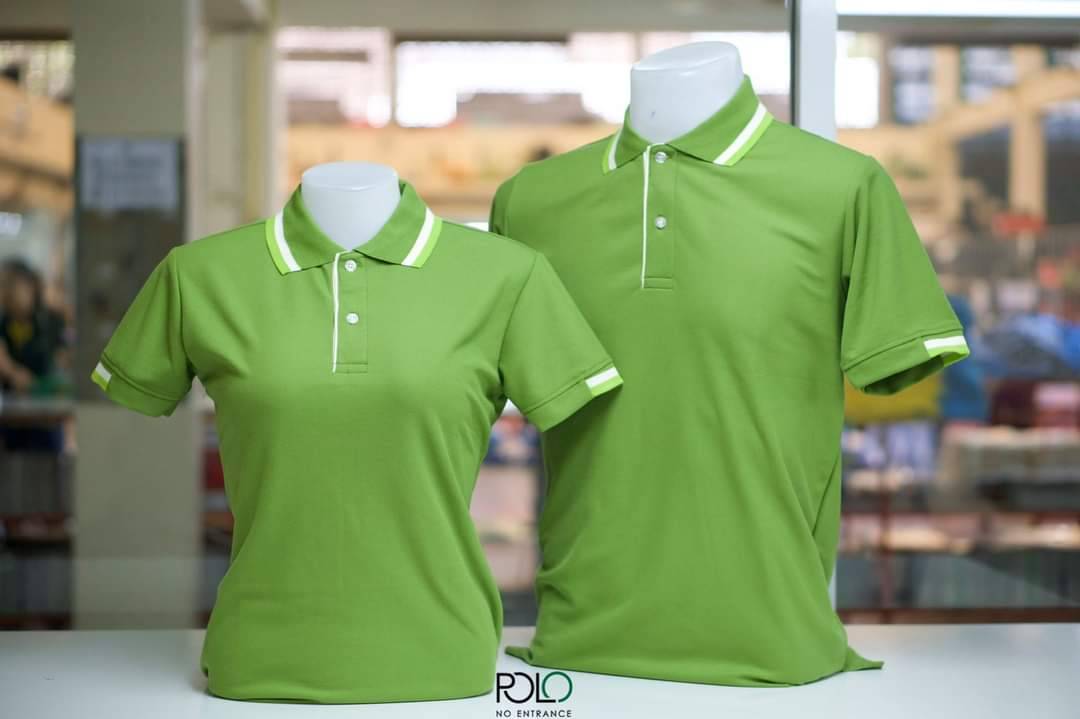 PLEN POLOเสื้อโปโล เสื้อคอปก เสื้อยูนิฟอร์ม เขียวมะกอก