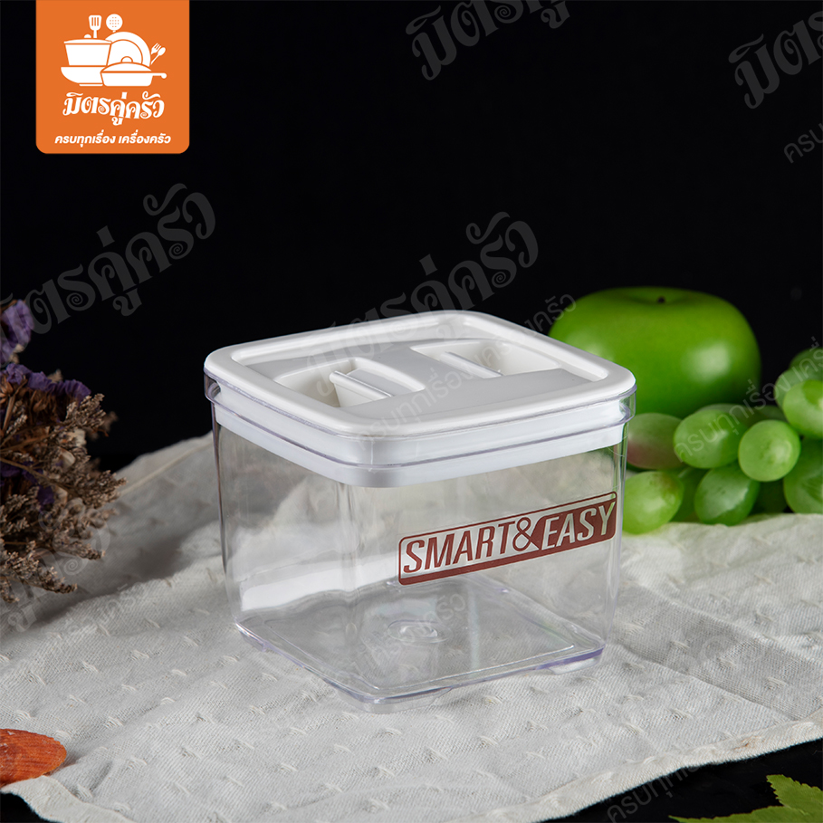 โหลสุญญากาศ (ฝาบีบ) ทรงเหลี่ยม - PN3298/5