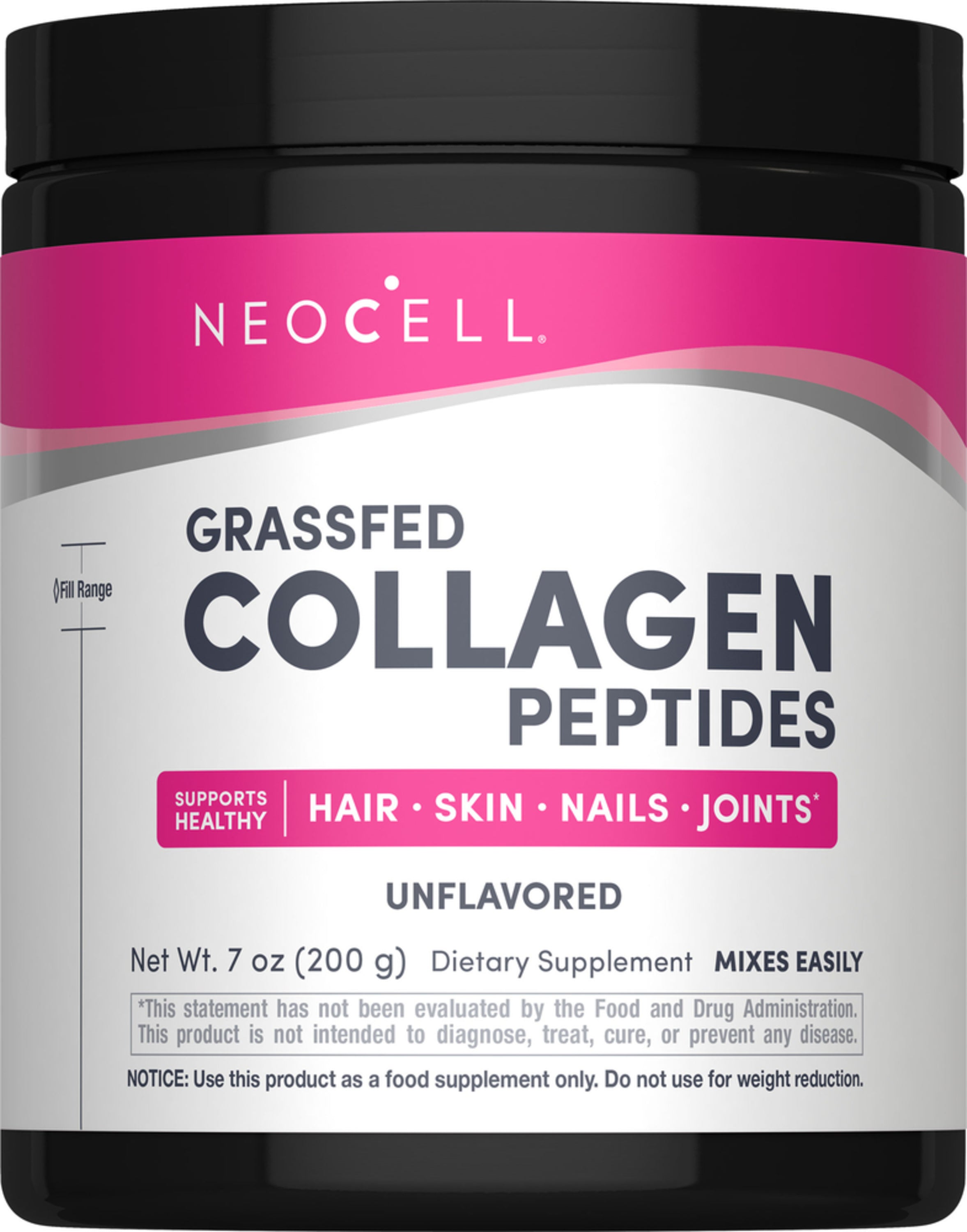 Neocell Grassfed Collagen Peptides Powder Type 1&3 200g. คอลลาเจนแบบผง แพ็คเก็จใหม่ 2025