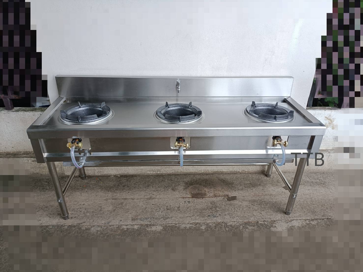 เตาไทยสแตนเลสแบบ 3 หัว KB8 รุ่น ER-186080N