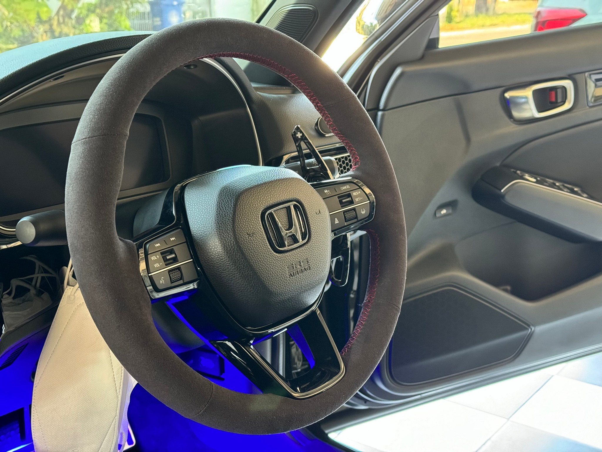 หนังหุ้มพวงมาลัย Honda Civic FE หนังกลับแท้