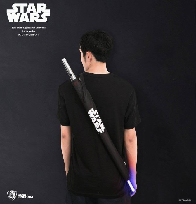ร่มดาบ สีน้ำเงิน Light-Up Lightsaber Umbrella Anakin Skywalker - Star Wars