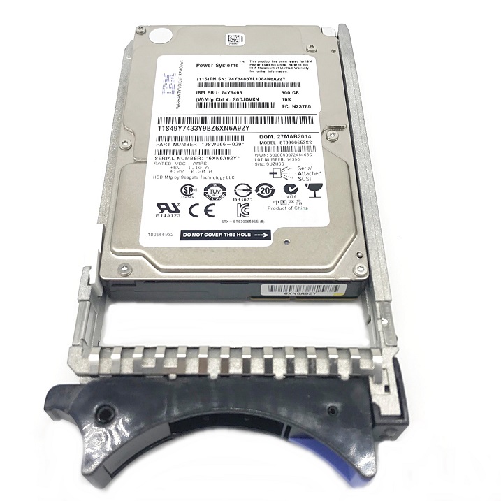New, IBM 74Y6486 74Y6496 FC1880 [TorCompTH Thailand - ขาย จำหน่าย ราคา] IBM 300GB 15K SAS SFF HDD (AIX/Linux/VIOS) for IBM Power 7 / 820X