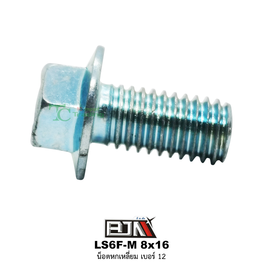 LS6F-M 8x16 น็อตหกเหลี่ยมเบอร์ 12 ( 1 ถุงมี 50 ตัว )