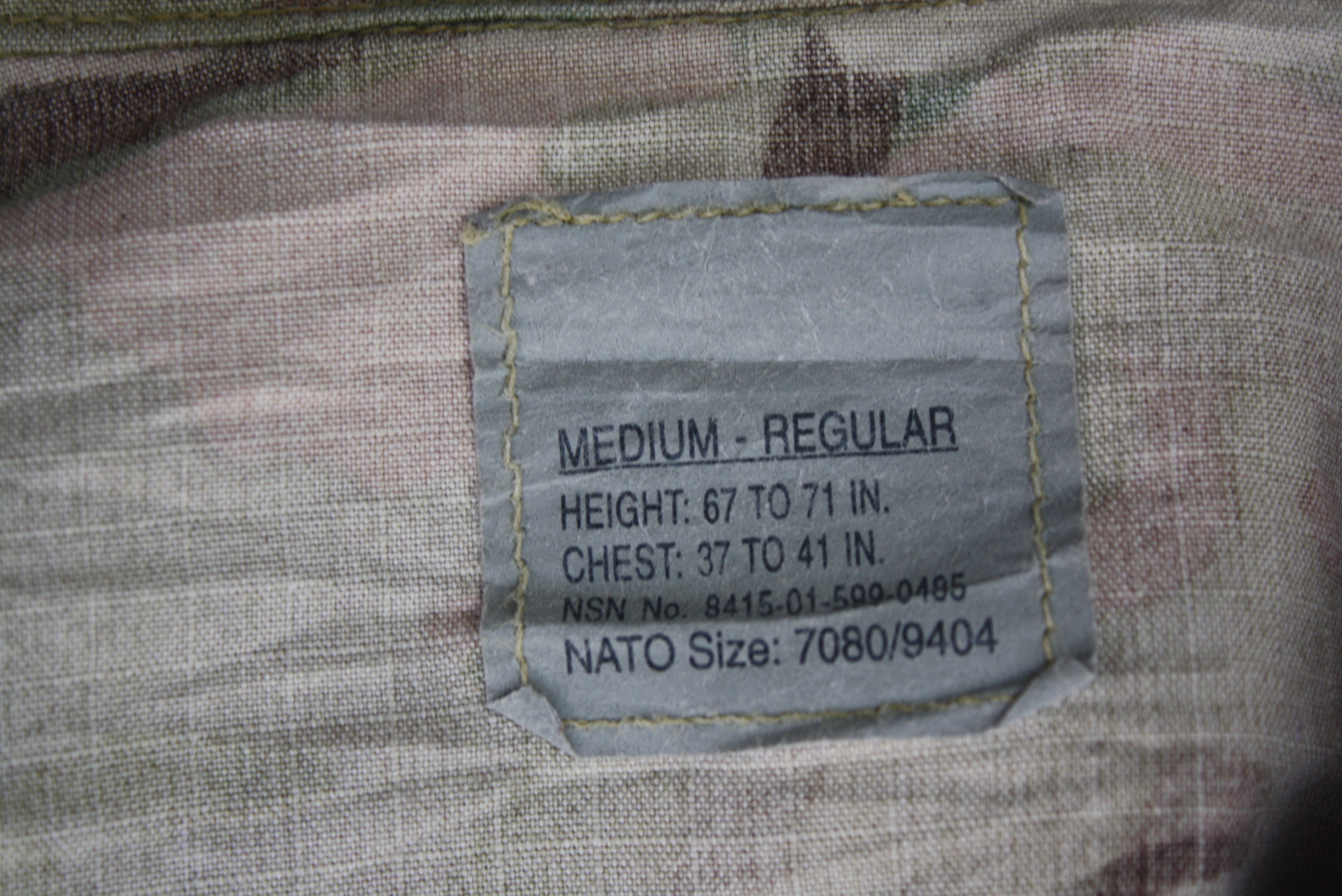 เสื้อทหารสหรัฐ ลายมัลติแคม Medium Regular