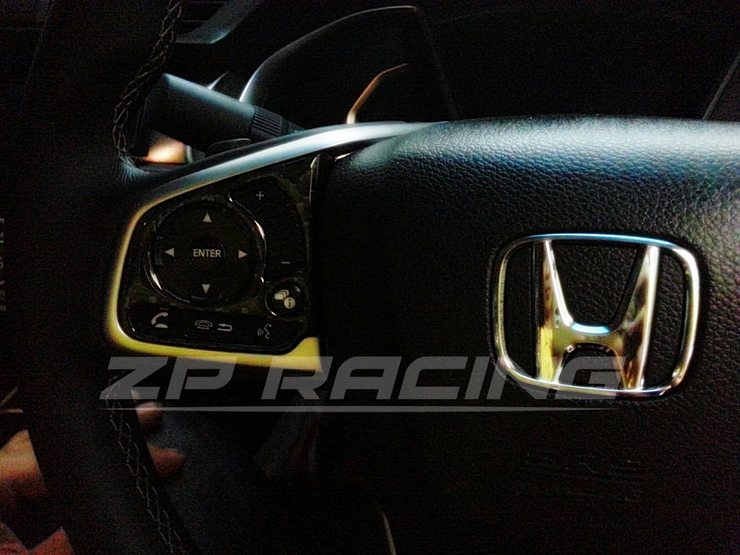 ครอบพวงมาลัย CIVIC FC/FK SI Carbon 3 ชิ้น ปี 2016-2022