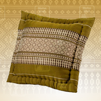 หมอนอิงแบบหักขอบเล็ก 38x38 Cm, Thai Leaning Cushions Khit Pillow Small 38x38Cm Kapok100%