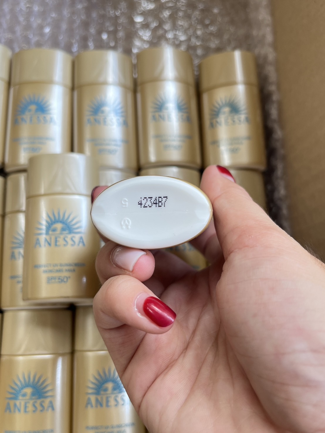 (1ขวด) กันแดดเนื้อน้ำนม Shiseido Anessa Perfect UV Sunscreen Skincare Milk N SPF50+ PA++++ ขนาดทดลอง **20ml.