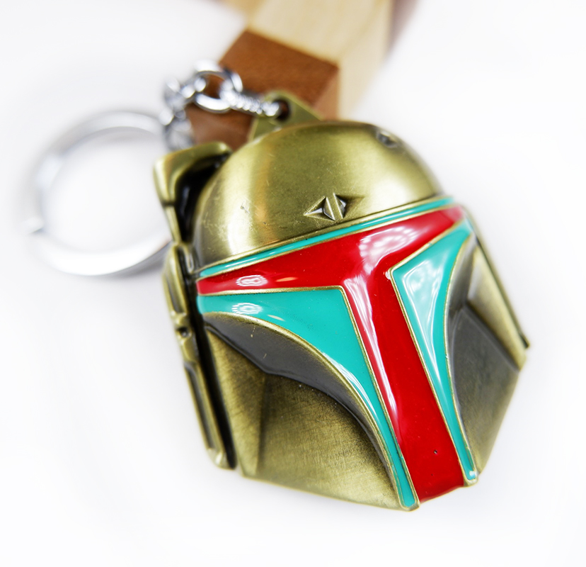 พวงกุญแจ โลหะ Boba Fett สีบรอนซ์ - Star Wars Keychain