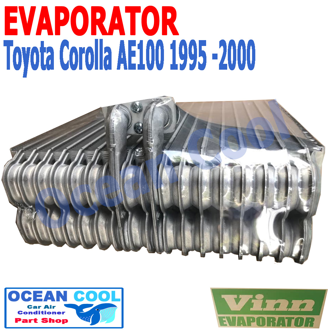 คอยล์เย็น โคโรล่า AE100 1995 - 2000 EVA0039 Evaporator TOYOTA COROLLA AE100 ตู้แอร์ คอยเย็น รังผึ่ง โตโยต้า โคโรร่า พ.ศ. 2538 ถึง 2543 1997 1998 1999 อะไหล่ แอร์ รถยนต์ (สามห่วง)