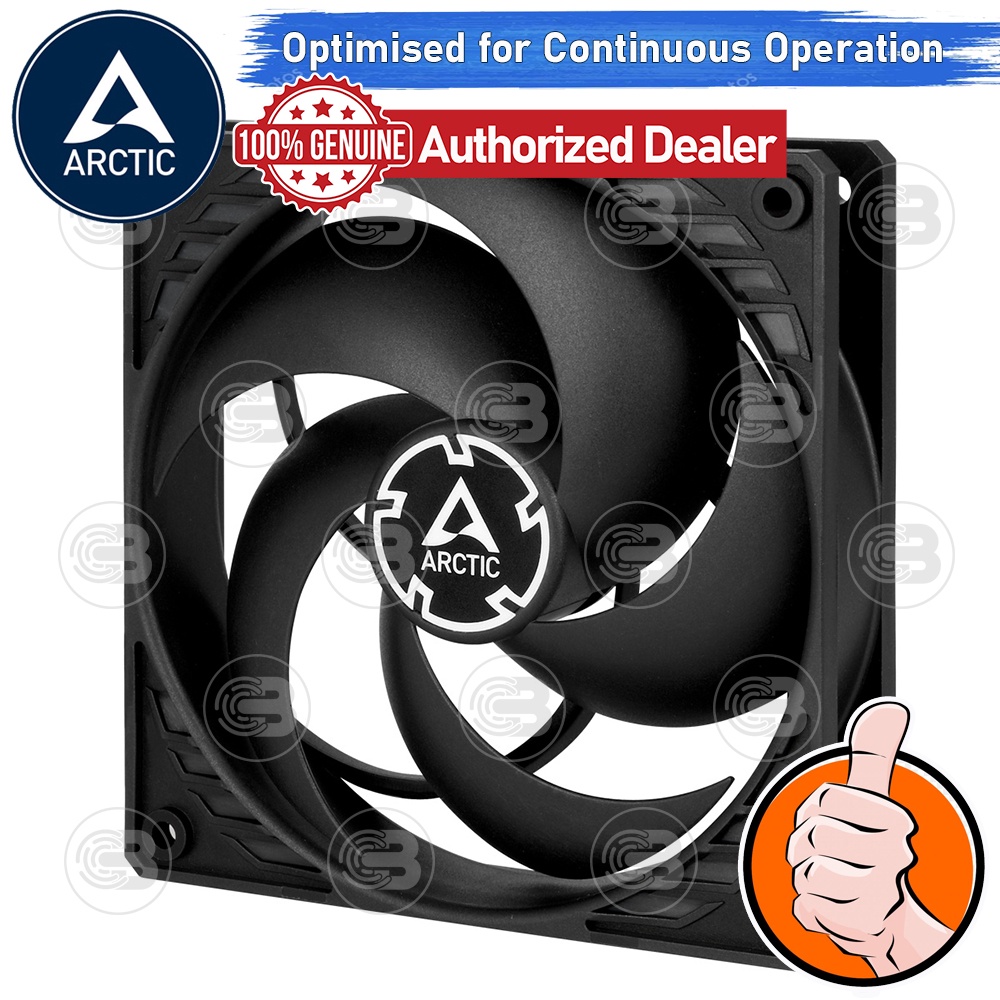 [CoolBlasterThai] ARCTIC P12 PWM PST CO Black (size 120 mm.) PC Fan Case ประกัน 6 ปี