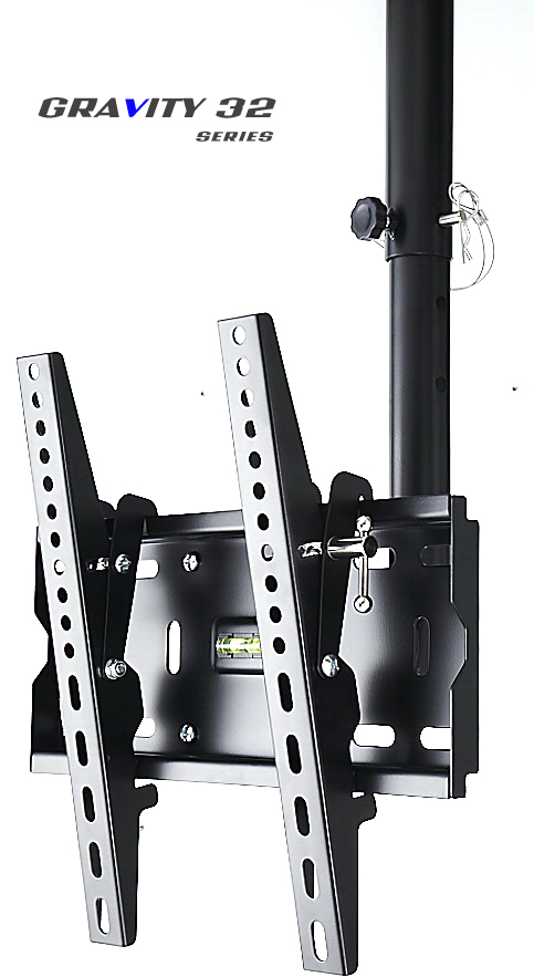GRAVITY 32 Universal TV Ceiling + Wall Mount ขาแขวนทีวี LED TV 17 - 43 นิ้ว ติดเพดาน Max VESA 300x300mm., Weight Capacity 35Kg.
