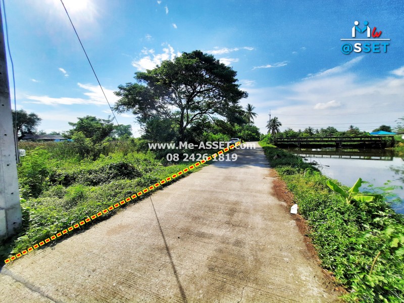 ขายที่ดินเปล่า ติดคลองบางแก้ว ย่าน พะเนียด ห้วยตะโก นครชัยศรี นครปฐม : 2-3-43 ไร่