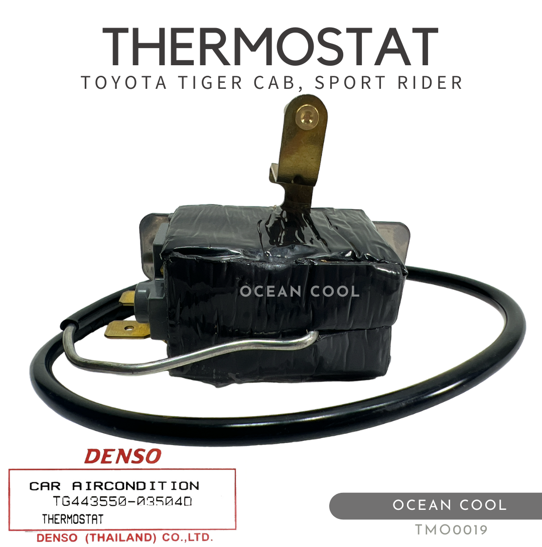 เทอร์โมสตัท โตโยต้า ไทเกอร์ แคป , สปอร์ตไรเดอร์ , รถตู้ ไฮเอท TMO0019 DENSO TG443550-03504D THERMOSTAT TOYOTA TIGER CAB , SPORT RIDER , HIACE