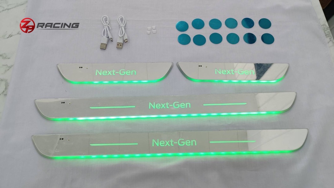 คิ้วบันได สคัฟเพลท Next Gen Everest ฟอร์ดเอเวอเรสต์ มีไฟ LED แบบวิ่ง