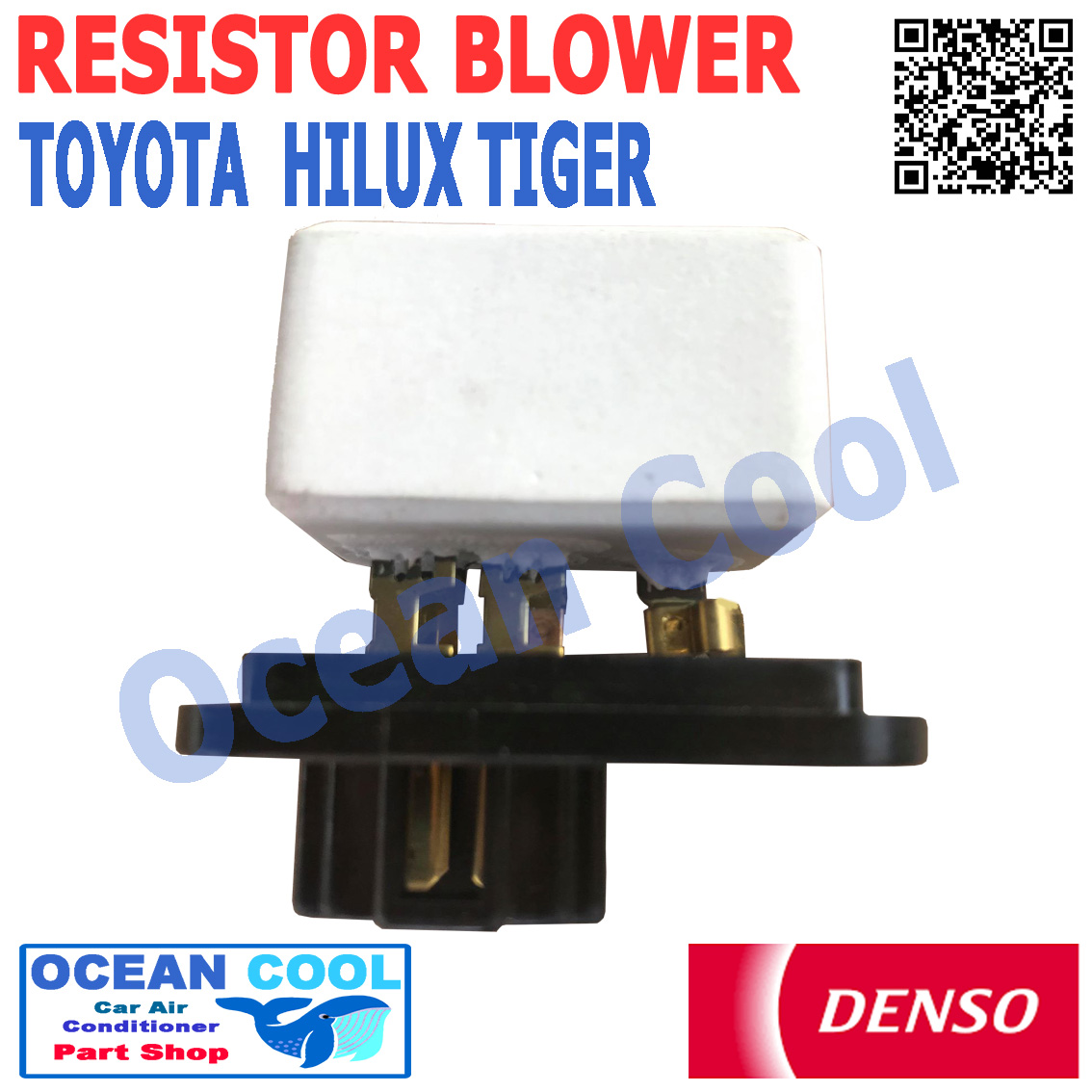 รีซิสแตนท์ โตโยต้า ไฮลัก ไทเกอร์ , สปอร์ตไรเดอร์ DENSO 246810-1681 RE0010 แท้ Toyota Hilux Tiger Sport Rider LN150 OCEAN COOL อะไหล่ แอร์ รถยนต์ รีซิสเเต๊น