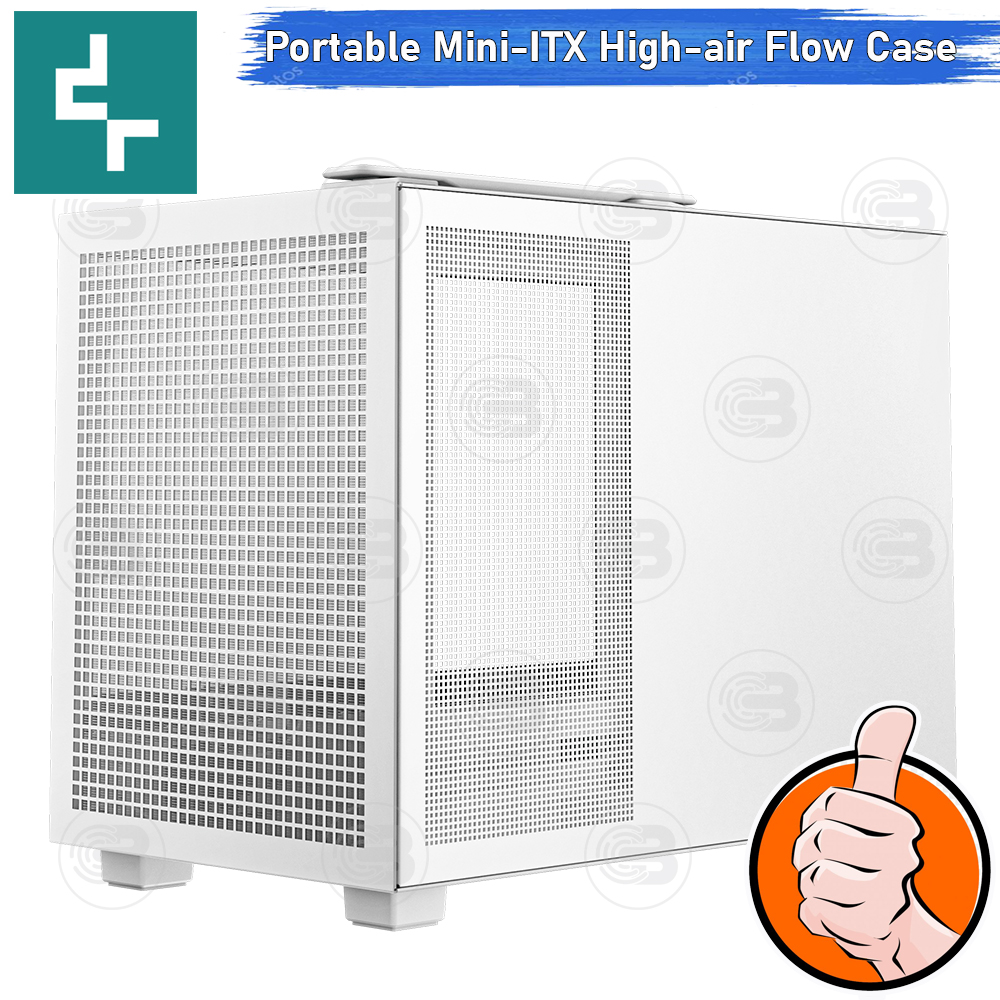 [CoolBlasterThai] DEEPCOOL CH160 WHITE Mini-ITX High-Airflow PC Case ประกัน 1 ปี