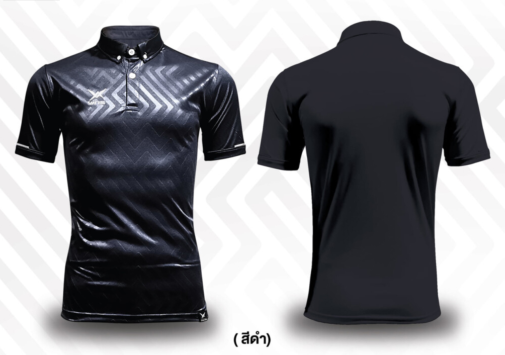VINS SPORT POLO วินส์สปอร์ต เสื้อโปโลสปอร์ต เสื้อคอปก โปโลสปอร์ต ดำ