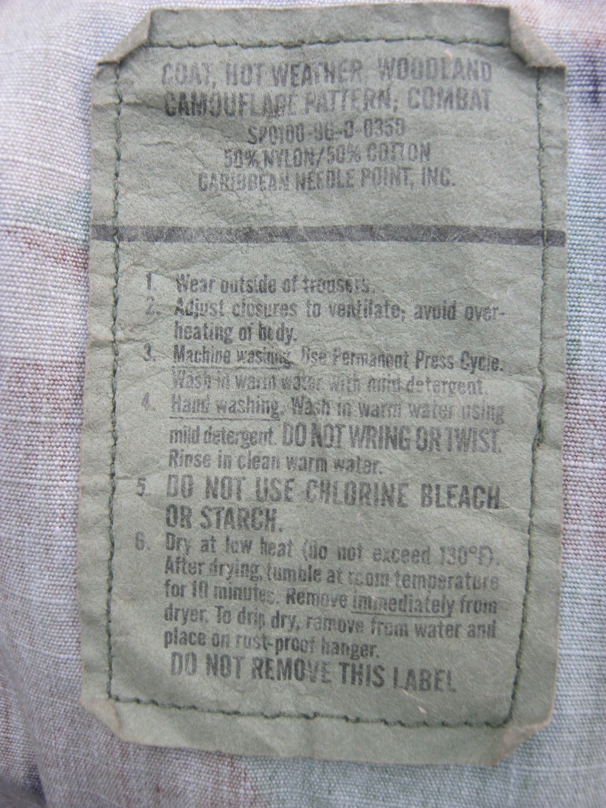 เสื้อทหารสหรัฐ M81 ลาย woodland