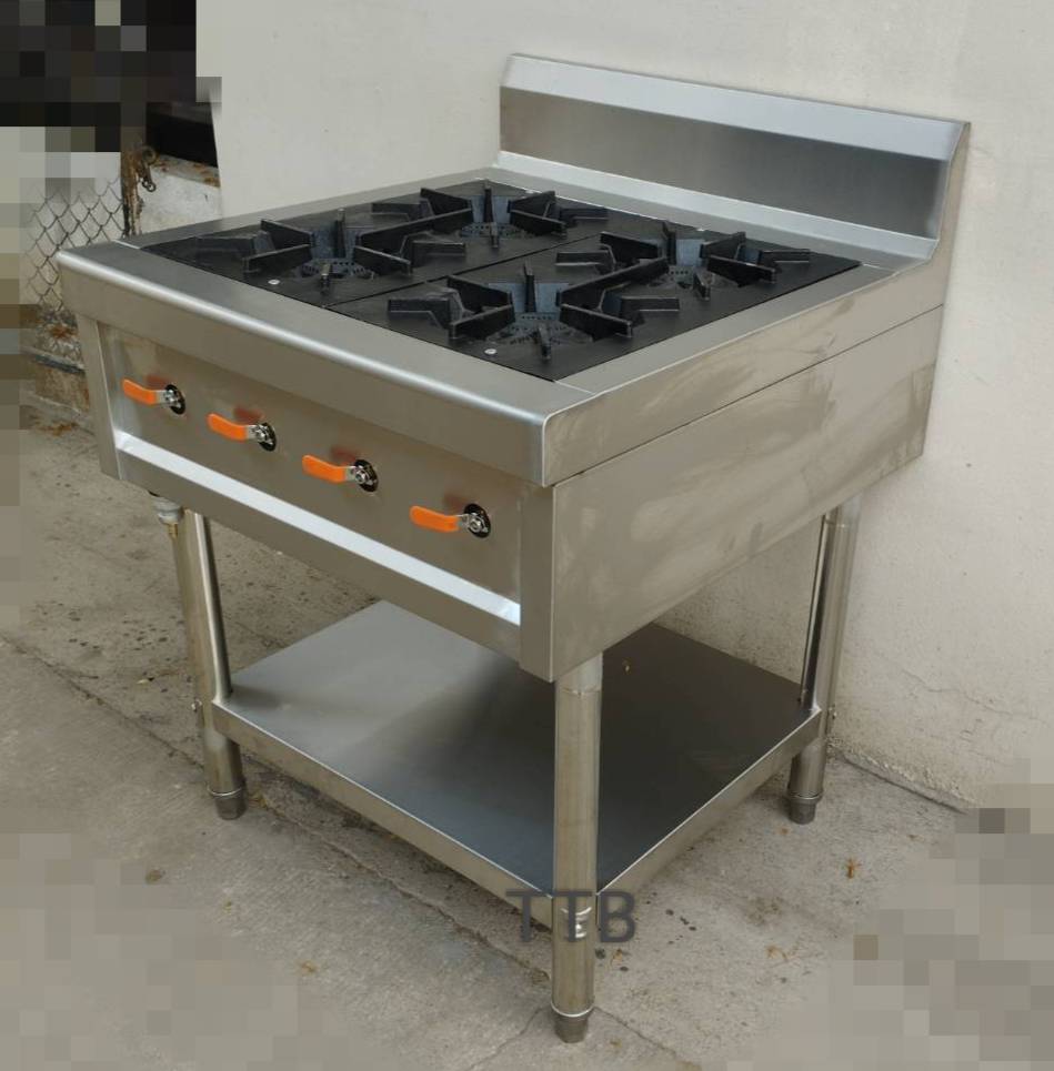 เตาฝรั่งสแตนเลส แบบ 4 หัว รุ่น : ST4-707580