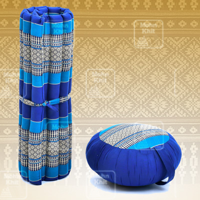 Set หมอนกลมเสื่อระนาดโยคะ//Dimension round Zafu seat pillow Mattress 69 x 78 x 4.5 cm