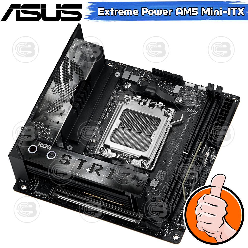 [CoolBlasterThai] ASUS MAINBOARD ROG STRIX X870-I GAMING WIFI AMD SOCKET AM5 DDR5 MINI-ITX ประกัน 3 ปี