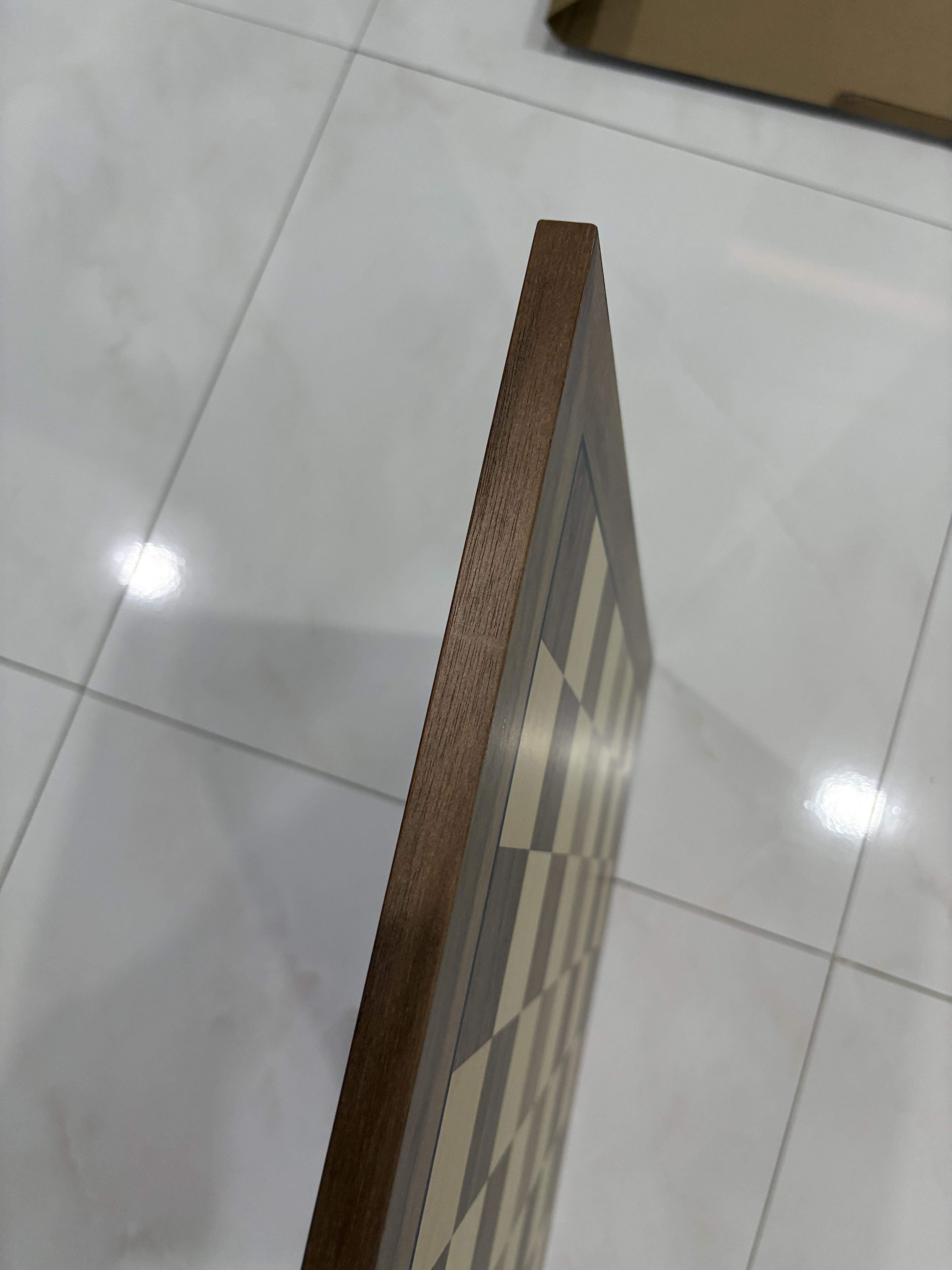 21" Walnut & Maple Wooden Chess Board กระดานหมากรุกสากลไม้Walnut