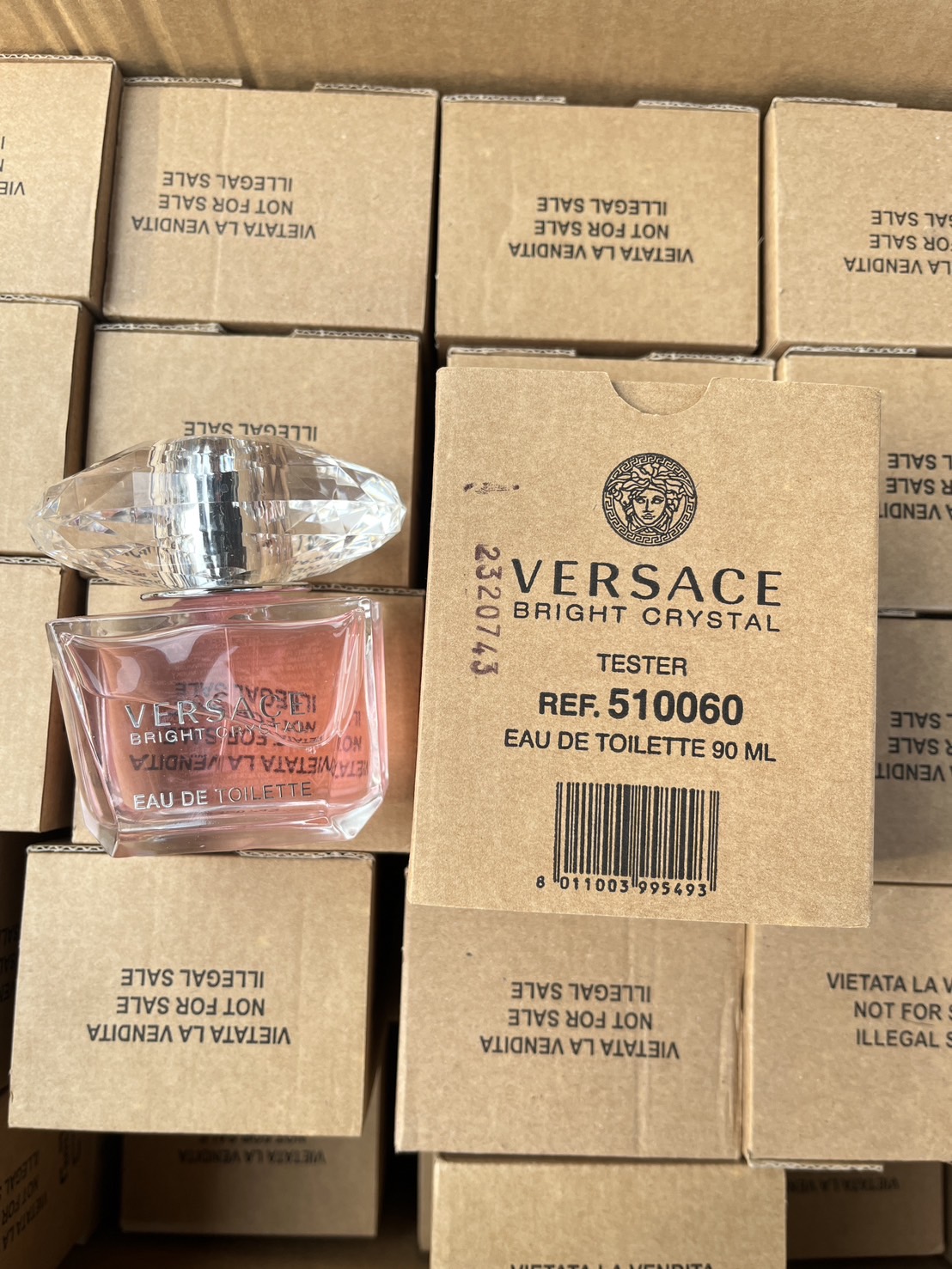 Versace Bright Crystal Eau De Toilette 90ml. #กล่องเทสเตอร์ ของแท้
