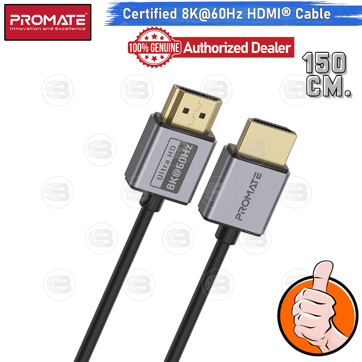 [CoolBlasterThai] PROMATE HDMI To HDMI 8K@60Hz 1.5M (PRIMELINK8K-150) (2Y Warranty)