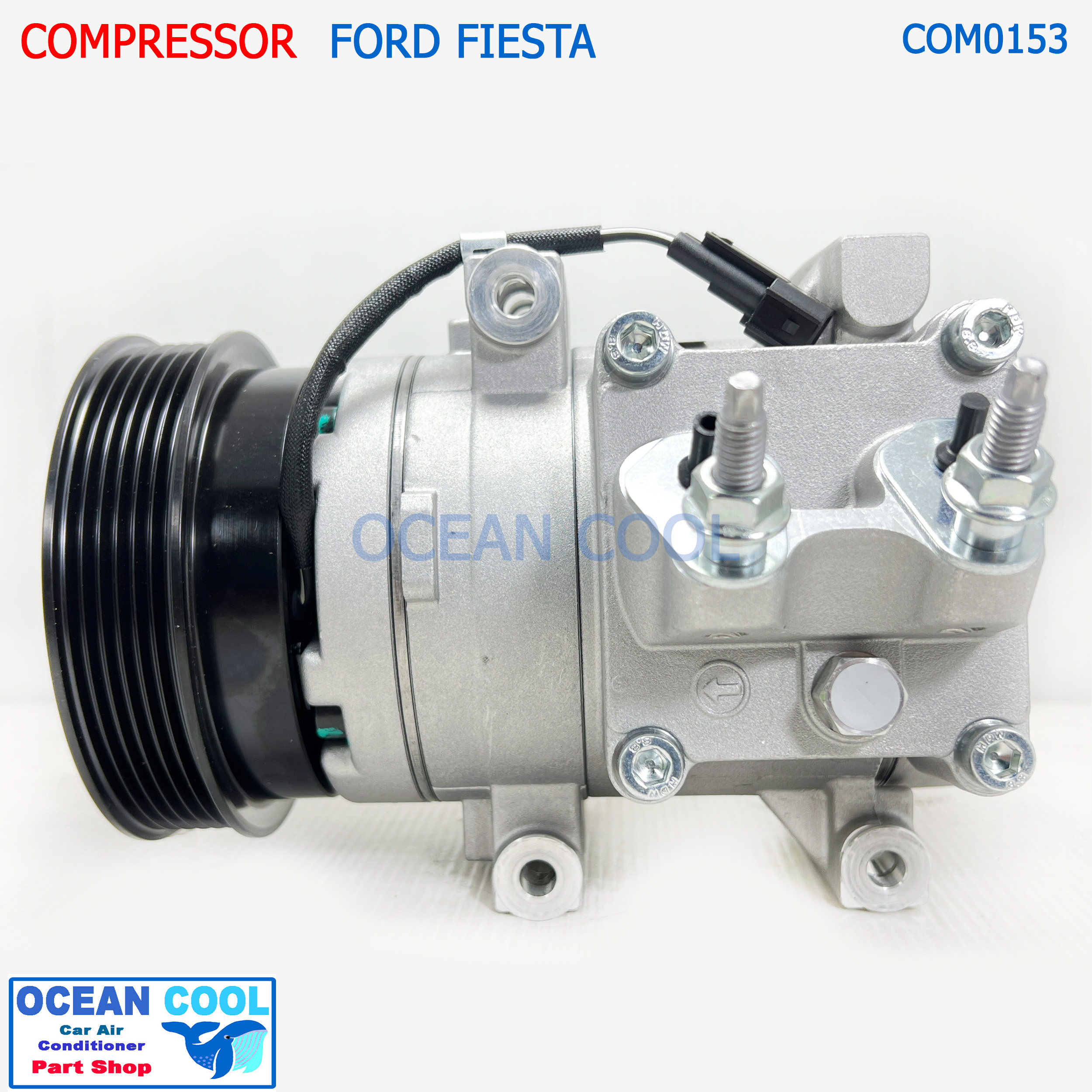 คอมแอร์ ฟอร์ด เฟียสต้า 2010 - 2013 COM0153 compressor Ford Fiesta 1.4ถึง1.6CC คอมแอร์รถยนต์ คอมเพลสเซอร์